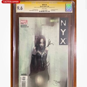 Marvel NYX #3 Comic with Black and White Cover
